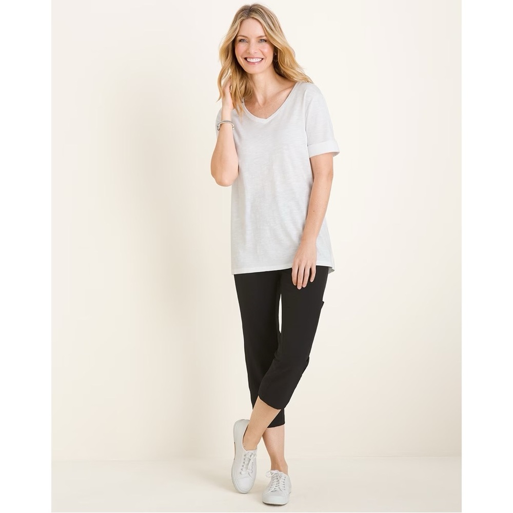 Chico's ZENERGY UPF Neema Side-Pocket Crop Pants Black Size 2 [U.S. 12] - Picture 2 of 15